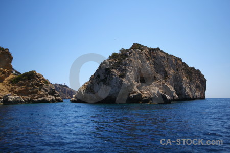 Sea cliff europe blue spain.