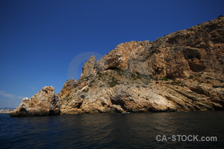 Sea cliff europe spain javea.