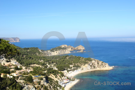 Sea sky javea blue green.