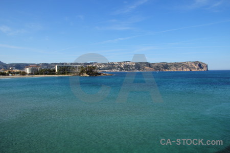 Sea sky javea europe blue.