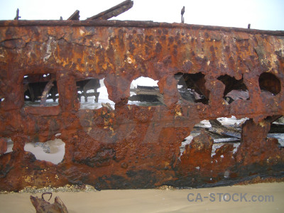 Shipwreck maheno vehicle wreck ship.