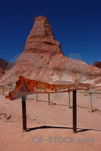 Sign argentina sky mountain quebrada de las conchas.
