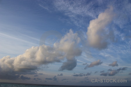 Sky blue cloud.