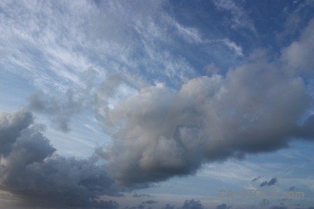 Sky blue cloud.