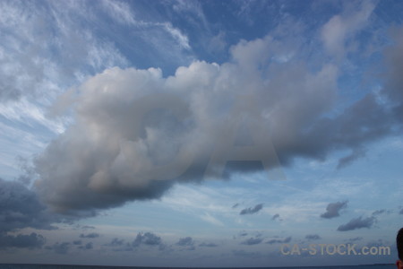 Sky blue cloud.