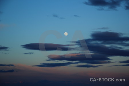 Sky blue moon spain cloud.