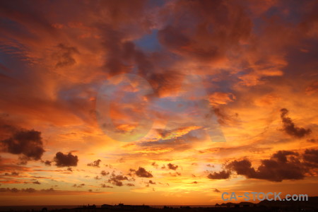 Sky cloud sunset javea spain.