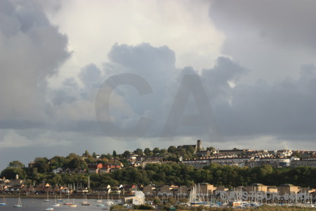 Sky coast gray landscape.