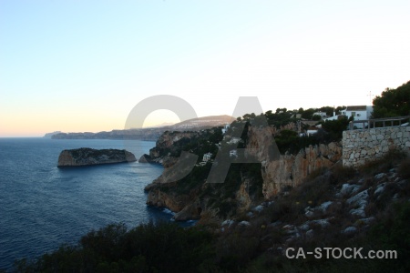 Sky javea europe spain cliff.