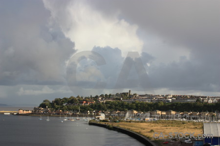 Sky landscape gray coast.