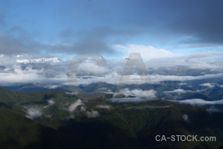 Sky mountain landscape inca trail.