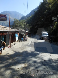 Sky road nepal araniko highway car.