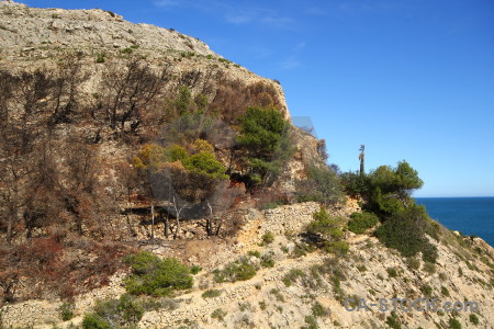 Sky rock tree javea europe.