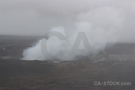 Smoke crater gray volcanic.