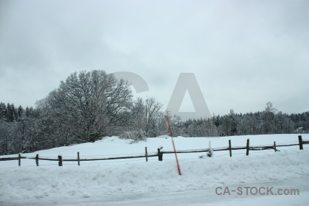 Snow white winter landscape.