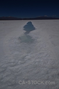 South america argentina salt flat salinas grandes pool.