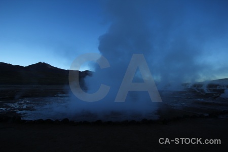 South america geyser chile sky andes.