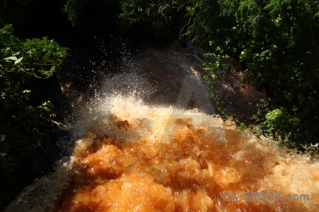 South america iguacu falls iguazu river iguassu waterfall.