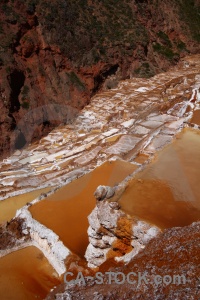 South america rock salt mine andes pool.