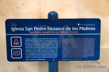 South america salta tour 2 molinos church sign.