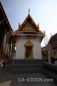 Southeast asia bangkok buddhist pillar ornate.