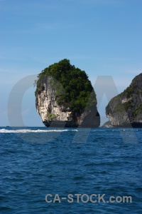 Southeast asia cliff sea rock island.