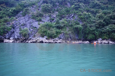 Southeast asia sea limestone unesco ha long bay.