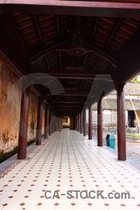 Southeast asia tile vietnam imperial city column.
