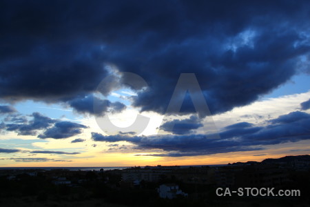 Spain blue cloud europe sunset.