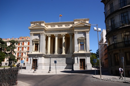 Spain column madrid building europe.