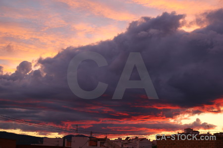 Spain europe cloud sunrise sunset.