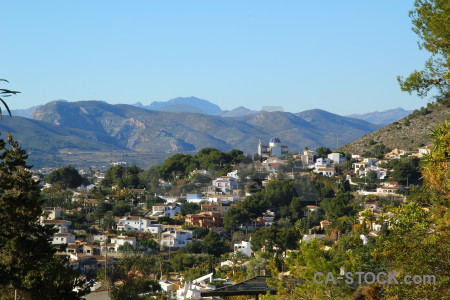 Spain europe javea green blue.