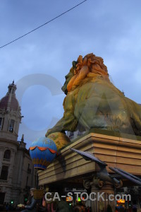 Spain europe statue animal lion.