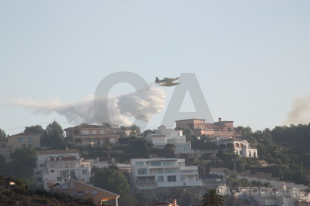 Spain firefighting javea europe airplane.