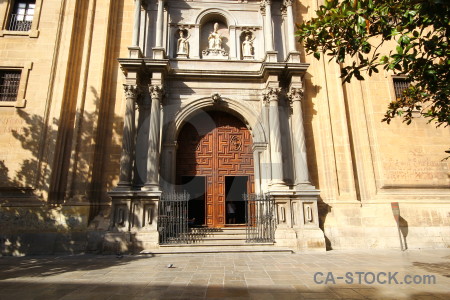 Spain historic granada building cathedral.