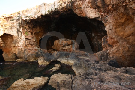 Spain javea water sea cave.