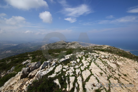 Spain montgo climb sumit rock javea.