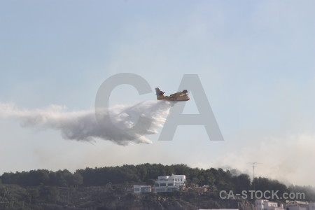 Spain montgo fire europe firefighting airplane.