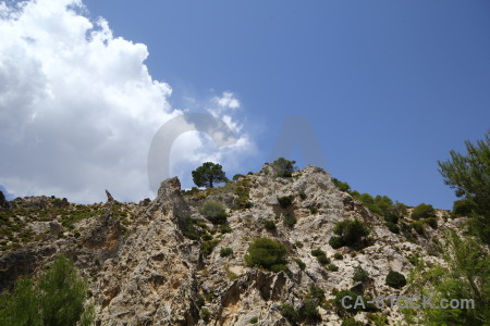 Spain rock dry landscape cliff.