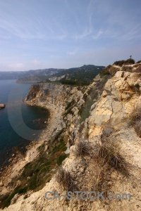 Spain water cliff plant javea.