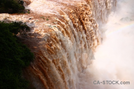 Spray river iguassu falls iguazu water.