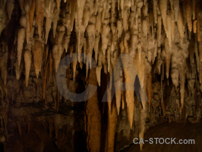Stalactite cave brown.