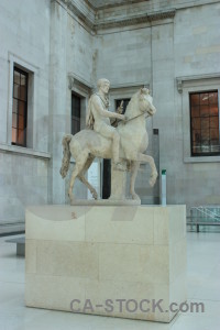 Statue horse gray animal.