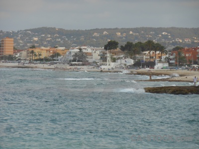 Stone cloud javea spain sea.