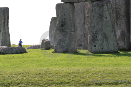 Stonehenge europe person england wiltshire.