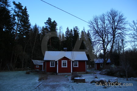 Sweden karlskrona europe house frost.