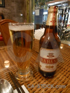 Table bottle beer drink vietnam.