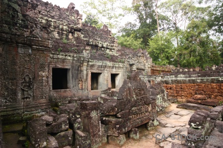 Temple stone block cambodia carving.