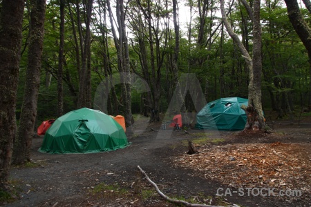 Tent south america campsite circuit trek torres del paine.