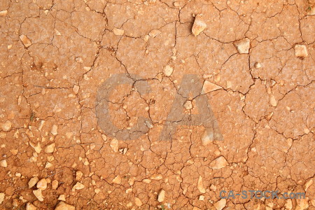 Texture orange soil crack.